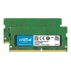 Crucial - DDR4 - 32 GB: 2 x 16 GB - SO-DIMM 260-pin - unbuffered