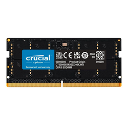 Crucial - DDR5 - module - 32 GB - SO-DIMM 262-pin - 4800 MHz / PC5-38400 - unbuffered