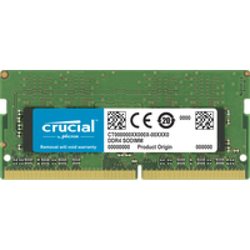 Crucial 32 GB 1 x DDR4 3200 MHz 260-pin SO-DIMM SODIMM tray