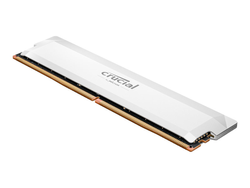 Barrette mémoire 16Go DIMM DDR5 Crucial Pro Overclocking 6400MHz (Blanc)