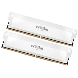 Crucial Pro Overclocking 64G (2x32G) DDR5 6000MHz CL40 Blanc