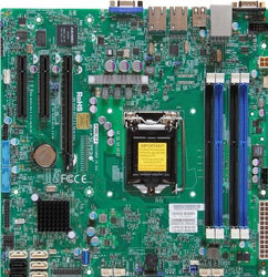 Supermicro X10SLM-F Intel® C224 LGA 1150 (Socket H3) micro ATX