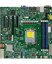 Supermicro X13SCL-F Bundkort - Intel C262 - Intel LGA1700 socket - DDR5 RAM - Micro-ATX