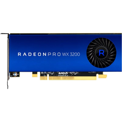AMD Radeon Pro WX 3200 - Bleu, Acier inoxydable