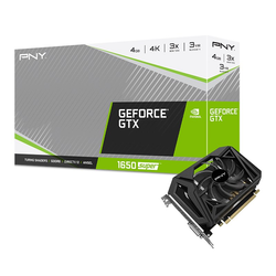 PNY GTX 1650 SUPER Single Fan - GTX1650S/4Go/DVI/HDMI