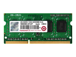 Transcend 2GB DDR3 SODIMM geheugenmodule 1 x 8 GB 1333 MHz