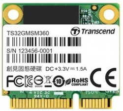 Transcend Mini 32GB, SATA III, 6Gb/s, mSATA SSD