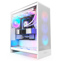 NZXT H7 Flow (2024) RGB Wit - Midtowermodel - ATX - wit