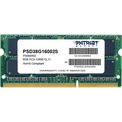 Patriot SO-DIMM 8 GB DDR3-1600, Arbeitsspeicher