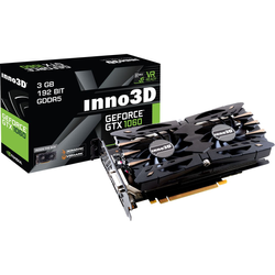 3GB INNO3D GeForce GTX 1060 Twin X2 Aktiv PCIe 3.0 x16