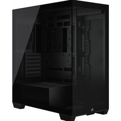 Moyen Tour E-ATX Corsair 3500X avec panneaux vitrés (Noir)