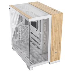 Corsair 6500X weiss/hellbraun Tempered Glass x 2
