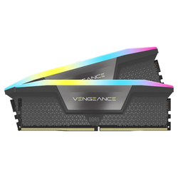 Mémoire RAM Corsair Vengeance RGB 32GB 2x16GB DDR5 6000MHz CL38 XMP EXPO Gris