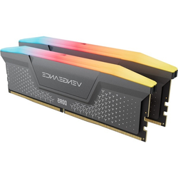 Memoria RAM Corsair Vengeance RGB RS 32GB 2x16GB DDR5 6000MHz CL36 Intel XMP AMD EXPO Gris RGB