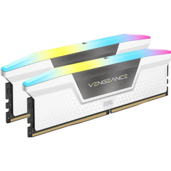 Corsair Vengeance RGB DDR5-6000 - 64GB - CL30 - Dual Channel (2 pcs) - AMD EXPO & Intel XMP - Biały z RGB