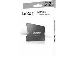 LEXAR LNS100 SATA, 512 GB SSD, 2.5 Zoll, intern