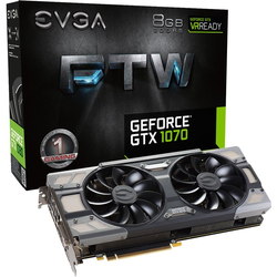 EVGA GeForce® GTX 1070 8GB, FTW GAMING AC