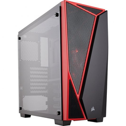 Corsair Carbide SPEC-04 Boîtier Midi-tour Noir, Rouge