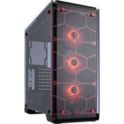 Corsair Crystal 570X RGB Rouge - MT/Sans Alim/ATX