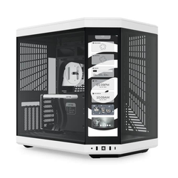 HYTE Y70 Touch - White/Black - Kabinet - Miditower - Hvid