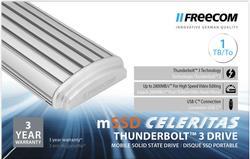 Freecom mSSD Celeritas external Thunderbolt 3 1TB silber