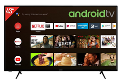 Telefunken XU43AJ600 108cm 43" 4K Android TV Fernseher schwarz