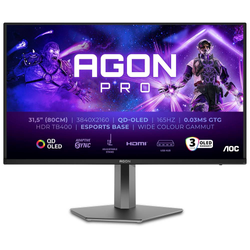 AOC AGON PRO AG326UD skærm - 32" - 0,03ms - 4K UHD 3840x2160 ved 165Hz