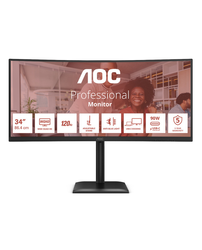 34" AOC CU34E4CV - LED monitor - curved - 34" - HDR