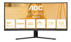 AOC Home Office CU34B3E 34" WQHD VA 120Hz 4ms Curvo