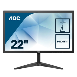 AOC 22B1HS 54,7cm (21,5") FHD-Monitor 16:9 VGA/HDMI 5ms 250cd/m² 50Mio:1