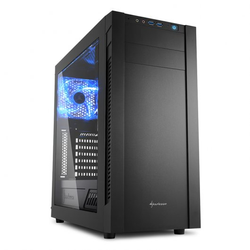 Sharkoon S25-W tower-behuizing Zwart, USB 3.0, Window-kit