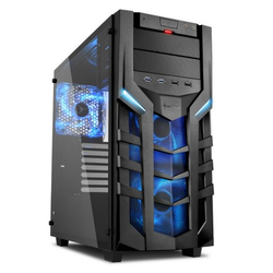 Sharkoon DG7000-G Cristal Templado USB 3.0 Negra/Azul
