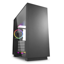 Sharkoon PURE STEEL RGB tower-behuizing Zwart, Window-kit, USB 3.0