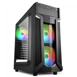 Sharkoon VG6-W RGB tower-behuizing Zwart, USB 3.0, Acryl Window-kit