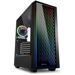 Sharkoon RGB LIT 200 tower-behuizing Zwart, USB 3.2, Window-Kit