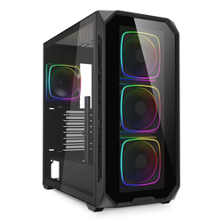 Sharkoon Behuizing AK5G RGB ATX 1xGlas zwart