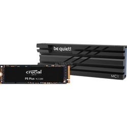 Crucial P5 Plus 1 TB + be quiet! MC1, Solid state-drev