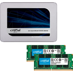 Crucial MX500 1 TB + 2x SO-DIMM 8 GB DDR4-3200, PC-Aufrüstkit