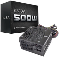 EVGA 500 W1, 80+ WHITE 500W PSU / PC voeding