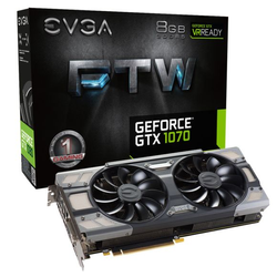 EVGA GeForce® GTX 1070 FTW GAMING ACX 3.0 8Go GDDR5