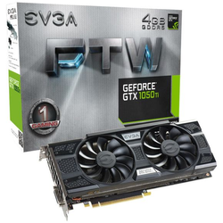 EVGA GeForce GTX 1050 Ti FTW Gaming, 4096 MB GDDR5