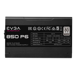 EVGA 850W SuperNOVA 850 P6 Fully Modular (80+Platinum)