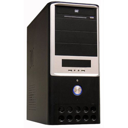 LC-Power 7005B Midi Tower 420 Watt schwarz/silber