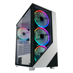 LC-Power Gaming 803W Boîtier d'ordinateur - Noir,Blanc