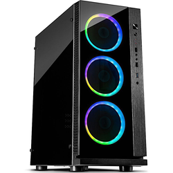 Inter-Tech W-III RGB, Acrylfenster ATX-MidiTower + integrierte LED-Steuerung