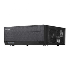 SilverStone SST-GD09B htpc behuizing Zwart, 2x USB-A 3.2 (5 Gbit/s), 2x Audio