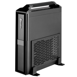 SilverStone SST-ML08B-H desktop behuizing Zwart, + handvat