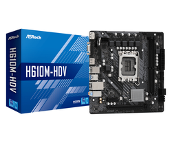 ASROCK H610M-HDV Intel H610 LGA 1700 micro ATX