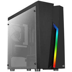 Aerocool Bolt Mini tower-behuizing Zwart, 2x USB-A 2.0, USB-A 3.2 (5 Gbit/s), 2x Audio, Window-kit