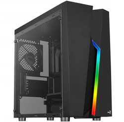 Aerocool Bolt Mini Tempered Glass Mini Tower Case - Black